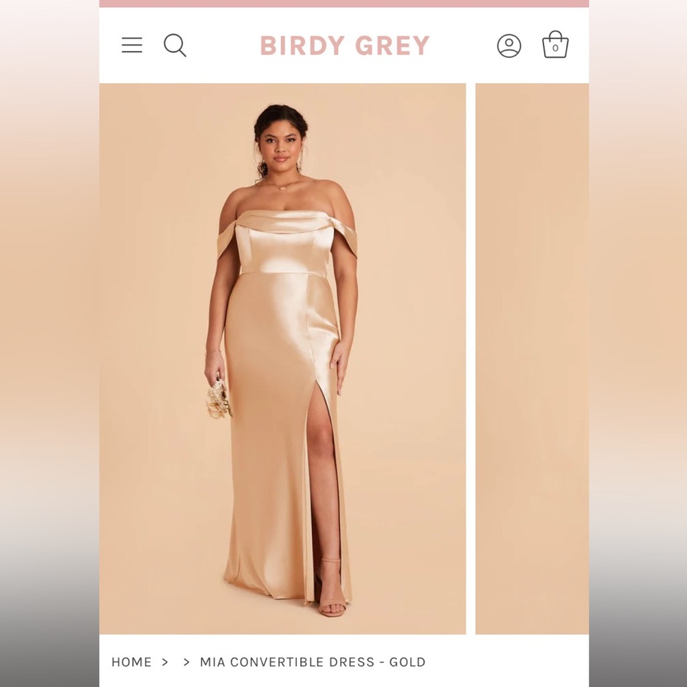 MIA CONVERTIBLE DRESS
SHINY SATIN GOLD